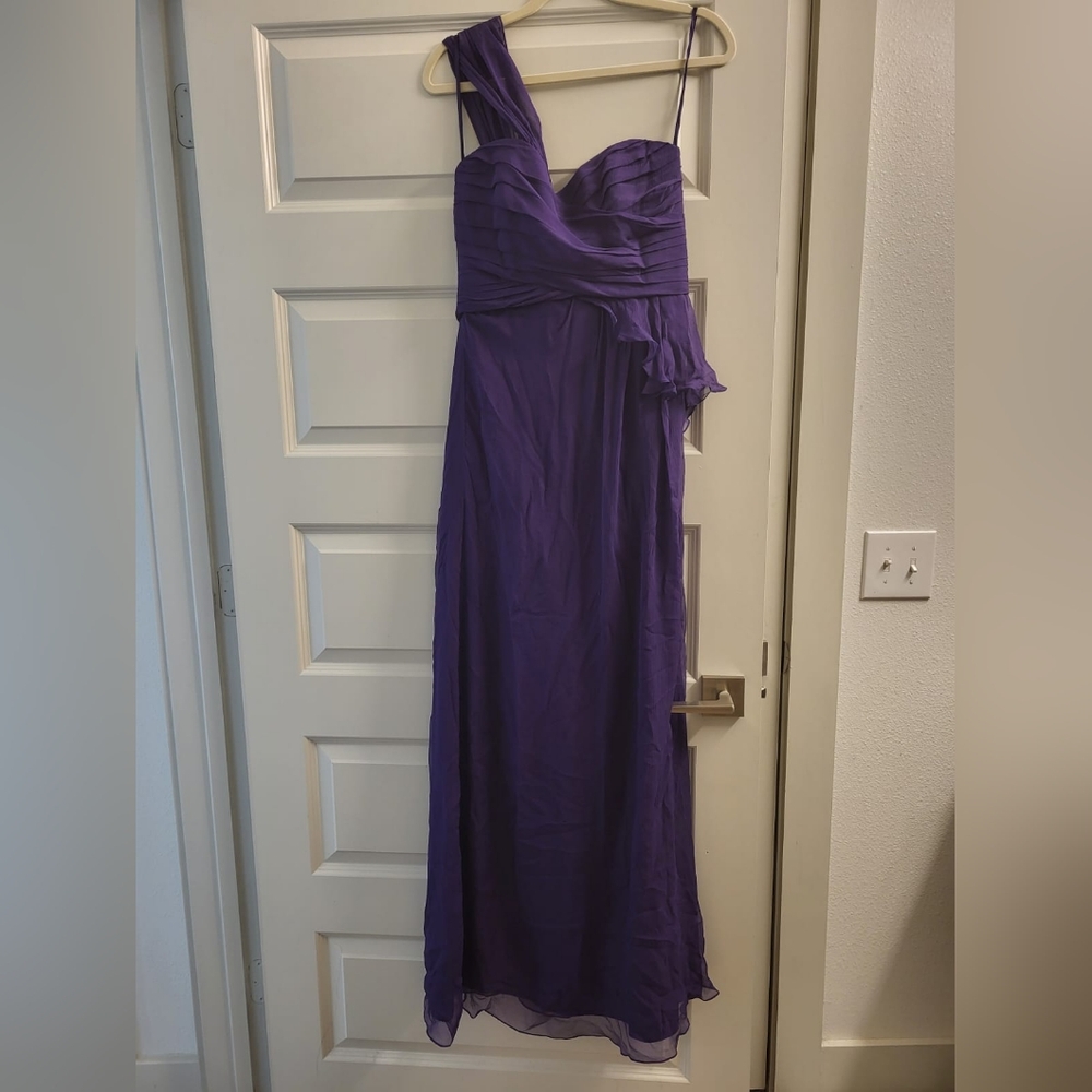 Amsale Bridesmaid dress, size 8, purple